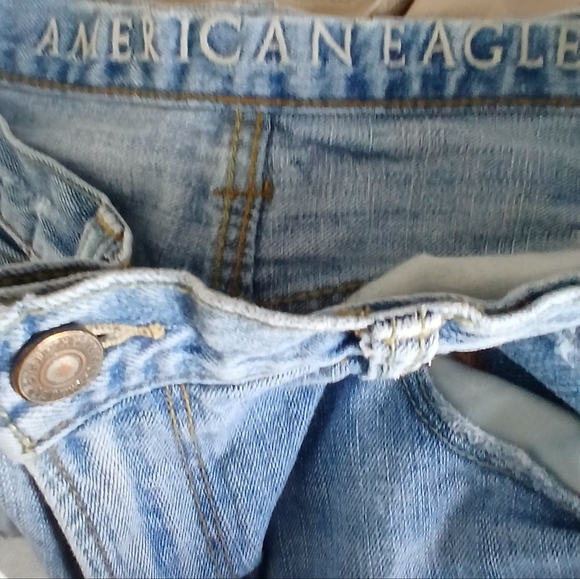 American Eagle Bootcut Distressed Jeans Mens 38×32 - Picture 7 of 9